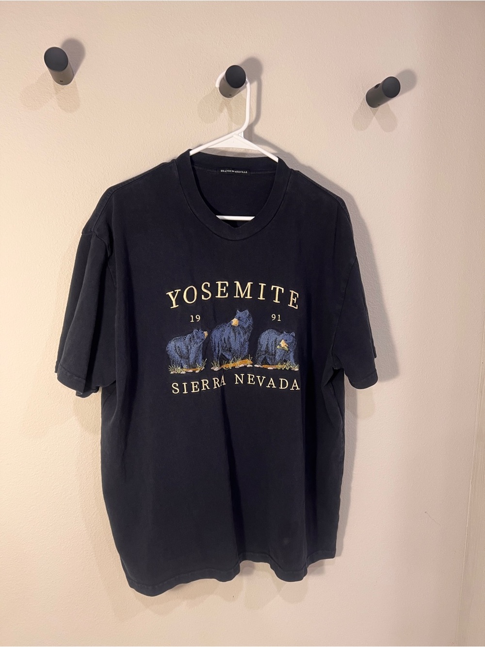 Yosemite Sierra Nevada Black Graphic Tee